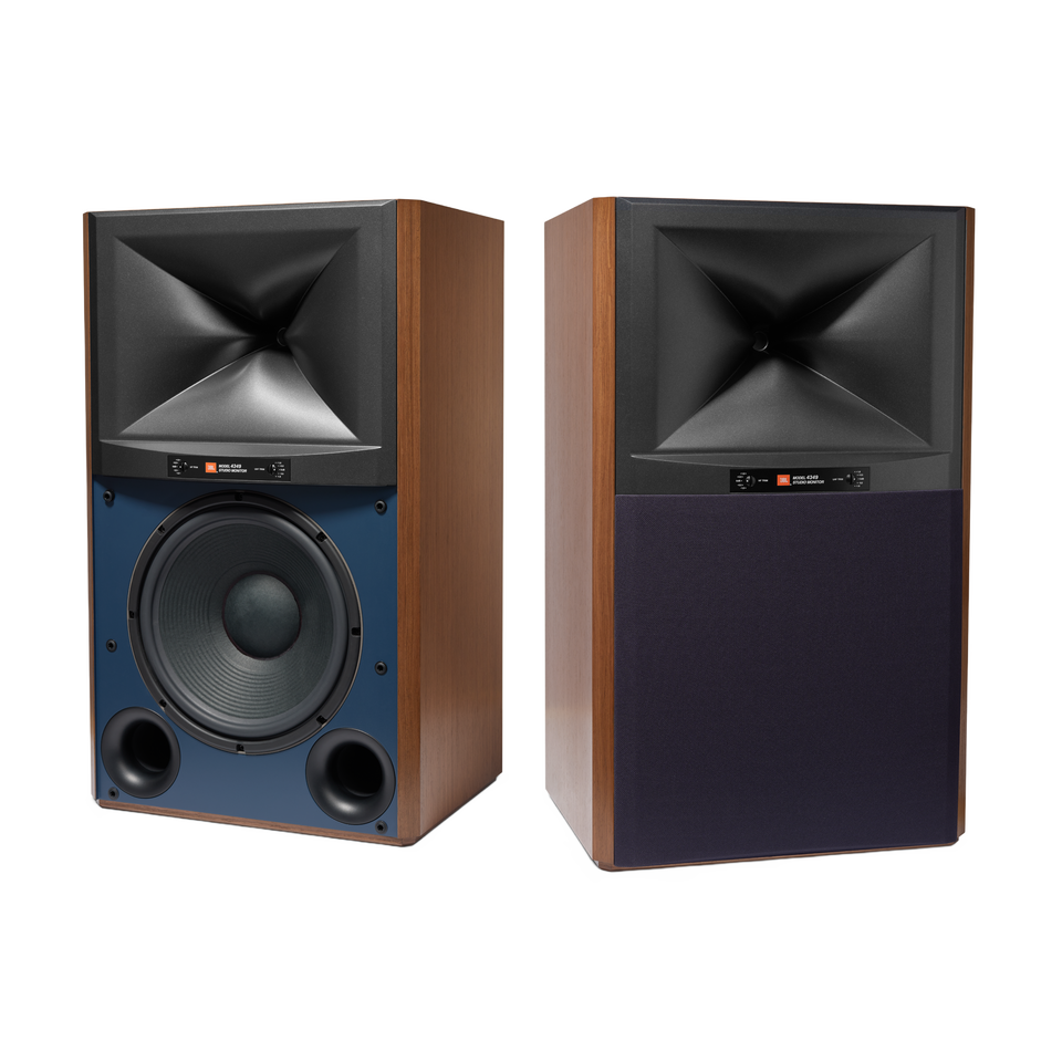 JBL 4349 - Walnut - 12-inch (300mm) 2-way Studio Monitor Loudspeaker - Hero